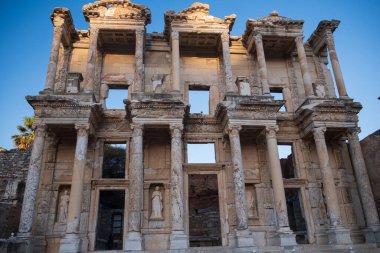 Antik Efes 'teki Celsus Kütüphanesi, Selcuk' taki Anadolu. - Evet. Yüksek kalite fotoğraf