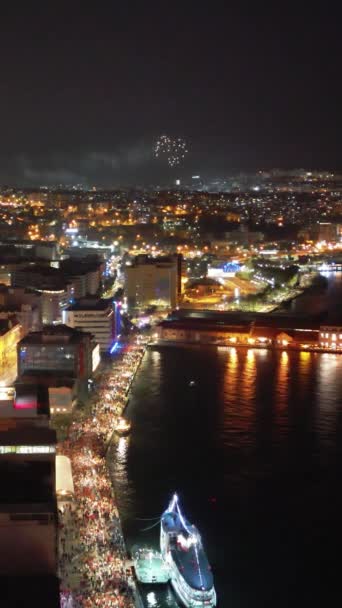 Измир Турция Октября 2023 Года Дня Основания Турецкой Республики Огромный — стоковое видео