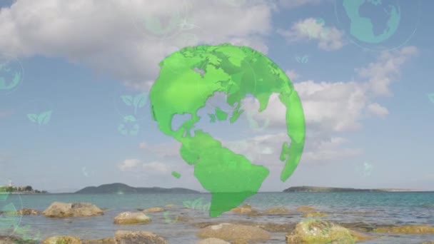 Будущее Сохранение Окружающей Среды Устойчивое Развитие Модернизации Esg Счет Использования — стоковое видео