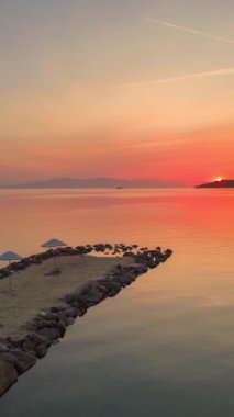4K Time lapse of Majestic sunset or sunrise landscape Amazing light of nature cloudscape sky and Clouds moving away rolling colorful dark sunset clouds Footage timelapse.Nature environment background