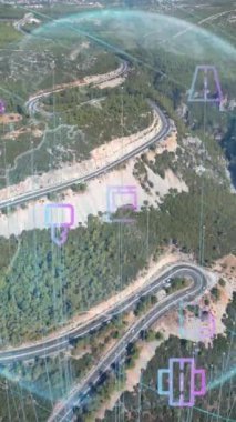 Akıllı Araçlar İletişim Ai Lojistik Otomatik Taşıma Aracı IoT GPS Takip Uydu Uydu 5G Akıllı Karayolları Trafik Kavşağı Trafik Veri Üçgenlemesi