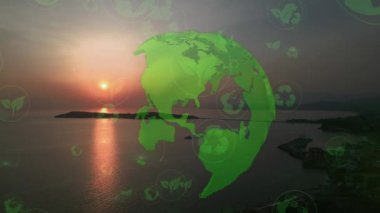 Environment protection concept. Renewable energy. Sustainable development goals. . High quality 4k footage