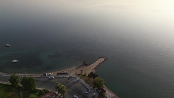 Widok Małego Miasta Morskiego Urla Cesmealti Izmir Gelinkaya Wysokiej Jakości — Wideo stockowe