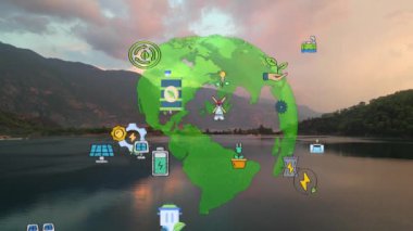 Environment protection concept. Renewable energy. Sustainable development goals. . High quality 4k footage