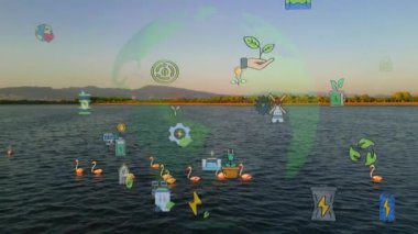 Environment protection concept. Renewable energy. Sustainable development goals. . High quality 4k footage
