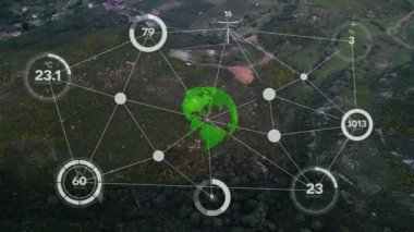 Tarım teknolojisi konsepti. Tarım teknisyeni. Çevre teknolojisi. Sürdürülebilir Kalkınma Hedefleri, Yüksek kalite 4k görüntü