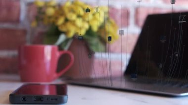 Yapay Zeka Kuantum Bilgisayar Teknolojisi Konsepti. Yüksek kalite 4k görüntü