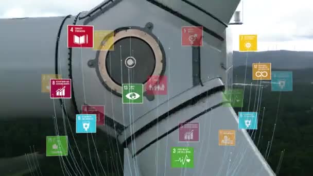 Développement Durable Action Climatique Motion Graphic Animation Global Goals Concept — Video