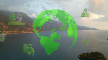 Environment protection concept. Renewable energy. Sustainable development goals. . High quality 4k footage