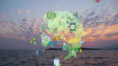 Environment protection concept. Renewable energy. Sustainable development goals. . High quality 4k footage