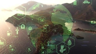 Environment protection concept. Renewable energy. Sustainable development goals. . High quality 4k footage