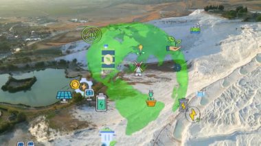 Çevre teknolojisi konsepti. Sürdürülebilir kalkınma hedefleri. SDG 'ler. Yüksek kalite 4k görüntü