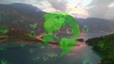 Çevre teknolojisi konsepti. Sürdürülebilir kalkınma hedefleri. SDG 'ler. Yüksek kalite 4k görüntü