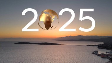 2025 yılbaşı konsepti. Çevre teknolojisi konsepti. Sürdürülebilir kalkınma hedefleri. SDG 'ler. hq