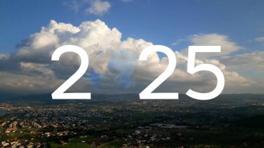 2025 yılbaşı konsepti. Çevre teknolojisi konsepti. Sürdürülebilir kalkınma hedefleri. SDG 'ler. hq