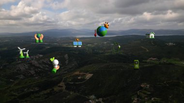 Çevre teknolojisi konsepti. Sürdürülebilir kalkınma hedefleri. SDG 'ler. Yüksek kalite fotoğraf