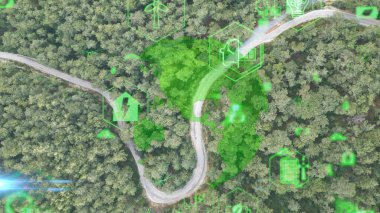 Gelecekteki çevresel koruma ve sürdürülebilir ESG modernizasyon gelişimi yenilenebilir kaynak teknolojisini kullanarak kirliliği ve karbon emisyonunu azaltmak. Yüksek kalite fotoğraf