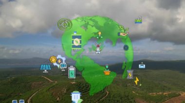 Environment protection concept. Renewable energy. Sustainable development goals. . High quality 4k footage