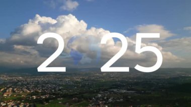 2025 yılbaşı konsepti. Çevre teknolojisi konsepti. Sürdürülebilir kalkınma hedefleri. SDG 'ler. hq