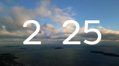 2025 yılbaşı konsepti. Çevre teknolojisi konsepti. Sürdürülebilir kalkınma hedefleri. SDG 'ler. hq