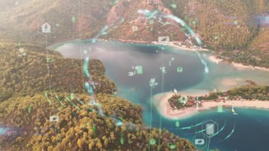 Çevre teknolojisi konsepti. Sürdürülebilir kalkınma hedefleri. SDG 'ler. Yüksek kalite 4k görüntü