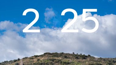 2025 yılbaşı konsepti. Çevre teknolojisi konsepti. Sürdürülebilir kalkınma hedefleri. SDG 'ler. hq