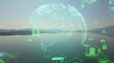 Çevre teknolojisi konsepti. Sürdürülebilir kalkınma hedefleri. SDG 'ler. Yüksek kalite 4k görüntü