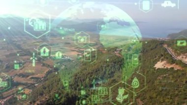 Çevre teknolojisi konsepti. Sürdürülebilir kalkınma hedefleri. SDG 'ler. Yüksek kalite 4k görüntü