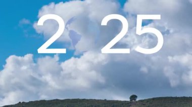 2025 yılbaşı konsepti. Çevre teknolojisi konsepti. Sürdürülebilir kalkınma hedefleri. SDG 'ler. hq