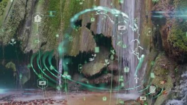 Gelecekteki çevresel koruma ve sürdürülebilir ESG modernizasyon gelişimi yenilenebilir kaynak teknolojisini kullanarak kirliliği ve karbon emisyonunu azaltmak. Yüksek kalite 4k görüntü