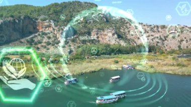 Çevre teknolojisi konsepti. Sürdürülebilir kalkınma hedefleri. SDG 'ler. Yüksek kalite 4k görüntü