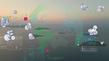 Çevre teknolojisi konsepti. Sürdürülebilir kalkınma hedefleri. SDG 'ler. Yüksek kalite 4k görüntü