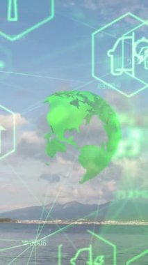 Çevre koruma kavramı. Yenilenebilir enerji. Sürdürülebilir kalkınma hedefleri. Yüksek kalite 4k görüntü