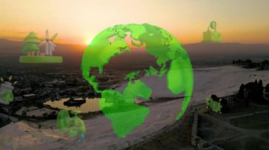 Environment protection concept. Renewable energy. Sustainable development goals. . High quality 4k footage
