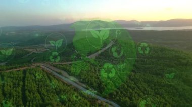 Çevre teknolojisi konsepti. Sürdürülebilir kalkınma hedefleri. SDG 'ler. Yüksek kalite 4k görüntü