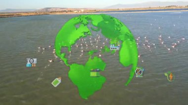 Çevre teknolojisi konsepti. Sürdürülebilir kalkınma hedefleri. SDG 'ler. Yüksek kalite 4k görüntü