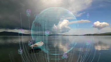 Çevre teknolojisi konsepti. Sürdürülebilir kalkınma hedefleri. SDG 'ler. Yüksek kalite 4k görüntü