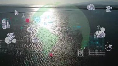 Çevre teknolojisi konsepti. Sürdürülebilir kalkınma hedefleri. SDG 'ler. Yüksek kalite 4k görüntü