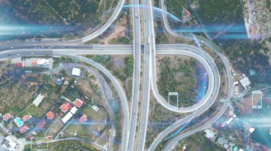 Ulaşım ve teknoloji konsepti. Akıllı Ulaşım Sistemleri. Hizmet olarak hareket kabiliyeti. Yüksek kalite 4k görüntü