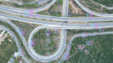 Ulaşım ve teknoloji konsepti. Akıllı Ulaşım Sistemleri. Hizmet olarak hareket kabiliyeti. Yüksek kalite 4k görüntü