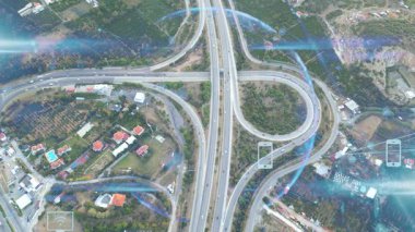 Ulaşım ve teknoloji konsepti. Akıllı Ulaşım Sistemleri. Hizmet olarak hareket kabiliyeti. Yüksek kalite 4k görüntü