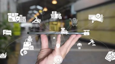 Çevrimiçi perakende satış metodunun Omni kanalı teknolojisi. Sosyal medya platformunda çok kanallı pazarlama internet ödeme kanalı, çevrimiçi perakende alışveriş ve her türlü dijital uygulama hizmeti sunmaktadır.