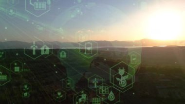 Çevre teknolojisi konsepti. Sürdürülebilir kalkınma hedefleri. SDG 'ler. Yüksek kalite 4k görüntü