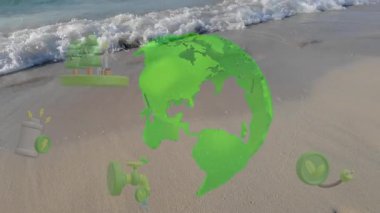 Çevre teknolojisi konsepti. Sürdürülebilir kalkınma hedefleri. SDG 'ler. Yüksek kalite 4k görüntü