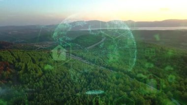 Çevre teknolojisi konsepti. Sürdürülebilir kalkınma hedefleri. SDG 'ler. Yüksek kalite 4k görüntü