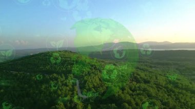 Çevre teknolojisi konsepti. Sürdürülebilir kalkınma hedefleri. SDG 'ler. Yüksek kalite 4k görüntü
