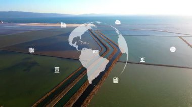 Çevre teknolojisi konsepti. Sürdürülebilir kalkınma hedefleri. SDG 'ler. Yüksek kalite 4k görüntü