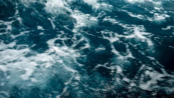 Splashing Ocean Waves Cold Stormy Day Sea — Stock Photo, Image