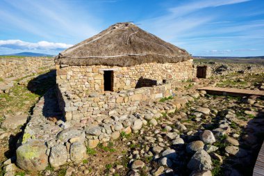 Garray, Soria Eyaleti 'ndeki Celtiberian yerleşiminde ev tatili, İspanya' daki Castilla Leon..