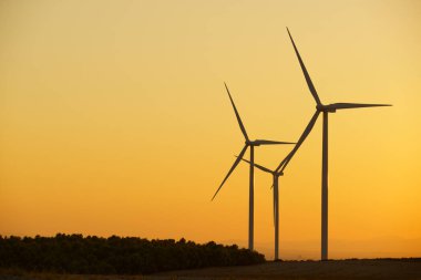 İspanya 'da sürdürülebilir elektrik üretimi için rüzgar türbini jeneratörleri